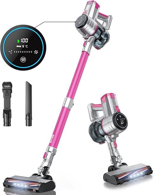 BuTure JR300, Aspiradora Sin Cable, Pink