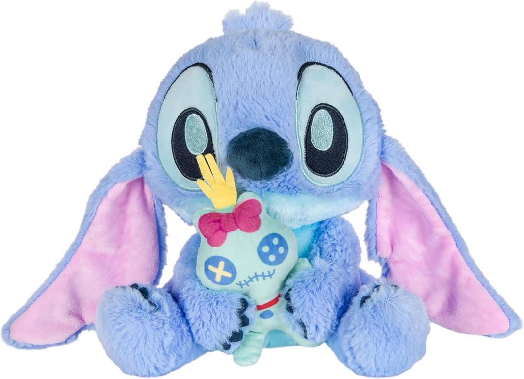Kids Preferred Disney Baby Stitch with Scrump Key Wind Musical - Soft Material, Plays You are My Sunshine, Swaying Head, Ages 0 Months and Up, 9 in