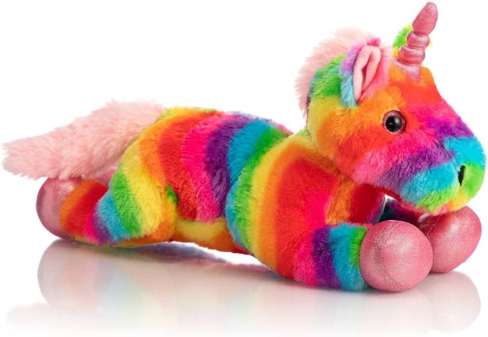 HollyHOME Plush Unicorn Stuffed Animals Rainbow Unicorn Toy Holiday Birthday Gift for Girls, 16 Inch