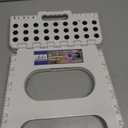 ACKO Folding Step Stool Foldable Step Stools for Kids, 11 Inch Foot Stool Black Plastic Step Stool with Portable Handle Small Stool Hold up to 300lbs for Bathroom, Kitchen White