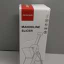 Safe Mandoline Slicer for Kitchen, Adjustable Thickness 0.1-8 mm, Professional Vegetable Slicer, Potato Slicer, Food Chopper French Fry Cutte, Mandolin, Chopping Artifact (just Slice, Deep Blue)