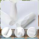 Mimorou 24 Pcs Composite Plastic Flower Vase Ceramic Look Decorative White Unbreakable Plastic Vases for Flower Centerpieces for Living Room Table Home Decor(Elegant Style)