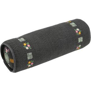 12-inch Korean Buckwheat Cervical Neck Roll Compact Cypress-Filled Bolster Pillow for Targeted Neck Support (BTS Jungkook's Pick) Adjustable Firmness, Organic Cotton Cover