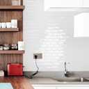 Art3d 10-Sheet Peel and Stick Backsplash Tile for Kitchen - 1212 Stick on Wall Tile for Kitchen Bathroom Countertop Living Room, White Washed