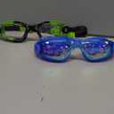 EverSport Kids Swim Goggles, Pack of 2 Swimming Goggles for Children Teens, Anti-Fog Anti-UV Youth Swim Glasses for Age4-16 (Green/Black & Mirrored Blue)