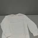 Haloumoning Girls Crewneck Sweatshirts Kids Casual Long Sleeve Loose Tops Fall Comfy Lightweight Pullovers 9-10 Years White