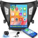 Roinvou [2G+64G] Android Radio for Hyundai Elantra 2011 2012 2013 with Wireless Carplay/Android Auto, 9.7 Inch IPS Touch Screen Car Stereo, Bluetooth, GPS, WiFi, SWC, HiFi + AHD Backup Camera