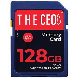 THE CEO Memory Card Ultra SDHC UHS-I 90MB/s  High-Speed & Reliable Camera Card - Class 10 for Fast Read/Write Ideal for Full HD Video & Photography- Get a Durable 128GB SD Card for Long-Term Storage (Blue)