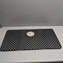 28.3"x 15" Kitchen Sink Mats,Heat Resistant Silicone Sink Protector Mat for Bottom of Stainless Steel Porcelain (Upper Middle Hole)