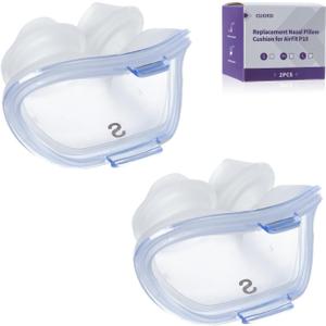 Replacement Nasal Pillow Cushion for ResMed AirFit P10, FSA/HSA Eligible, Compatible with Original Airfit P10 Frame, Reliable Seal & Soft Replacement Silicone CPAP Mask Cushion, 2-Pack, Small