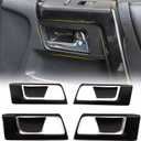 Voodonala for 4runner Inner Door Bowl Decoration Trim fit Toyota 4runner SUV 2010-2019(Carbon Fiber Grain)