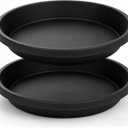 NIMYAU 2 Pack Large Plant Saucer 20 Inch, Extra-Large Deep Plant Trays for Pots, Plant Drip Trays, Plant Water Catcher Tray for Plants, Plastic Plant Saucers for Indoors no Holes