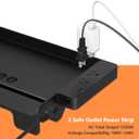 Bedside Shelf for Dorm Bunk Bed with USB Charging Port and 2 AC Outlets, Bedside Caddy, Attachable Bedside Table, College Dorm Essential Clip On Bedside Tray, Bunk Bed Accessories, Bedroom Furniture