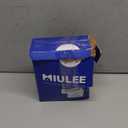 MIULEE Brown Sheer Curtains 84 Inches Long, 4 Panels Set, Rod Pocket Voile Drapes Light Filtering and Semi Transparent, Elegant Window Treatments for Bedroom Living Room, 42 x 84 Inches