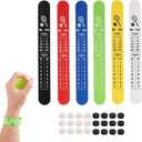 6pcs Portable Tennis Score Keeper, Small Tennis Scoreboard for Wrist Band Lightweight Tennis Court Score Keeper Mini Score Keeper for Recording Scores Games