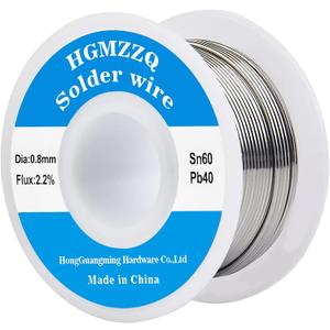 60/40 Tin Lead Solder Wire with Rosin core for Electrical Soldering 0.031 inch(0.8mm-50g)