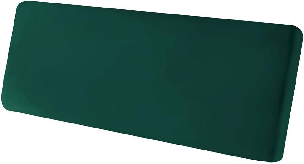 Stretch Cushion Cover, Soft Velvet Plush Cushion Slipcovers Loveseat Sofa Covers Couch Seat Covers Furniture Protector with Elastic Bottom (Medium, Green)