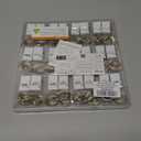 litogo 24 Pack Red Fairy Lights Battery Operated with Timer, 20 LED 3 Modes Twinkle Light, 7ft Waterproof Silver Wire Mini Small Bulk Mason Jar String Light, Decor for Wedding Party Christmas