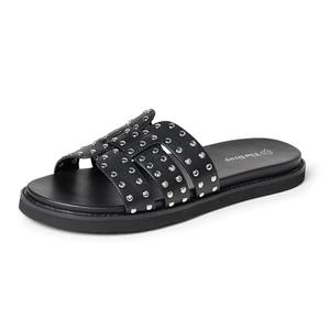 The Drop Women's Mila Slide, 11, Black With Studs The Drop Women's Mila Slide, 11, Black With Studs
