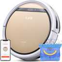 ILIFE V5s Plus Robot Vacuum and Mop Combo with Wi-Fi/App/Alexa, Automatic Self-Charging Robotic Vacuum Cleaner, Slim and Quiet, Cleans Hard Floors Carpets and Pet Hair (V5s Pro Upgrade Version) (11.8-11.8-3.19 inch)