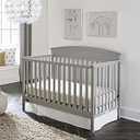 Stork Craft Graco Benton 5-in-1 Convertible Crib in Pebble Gray