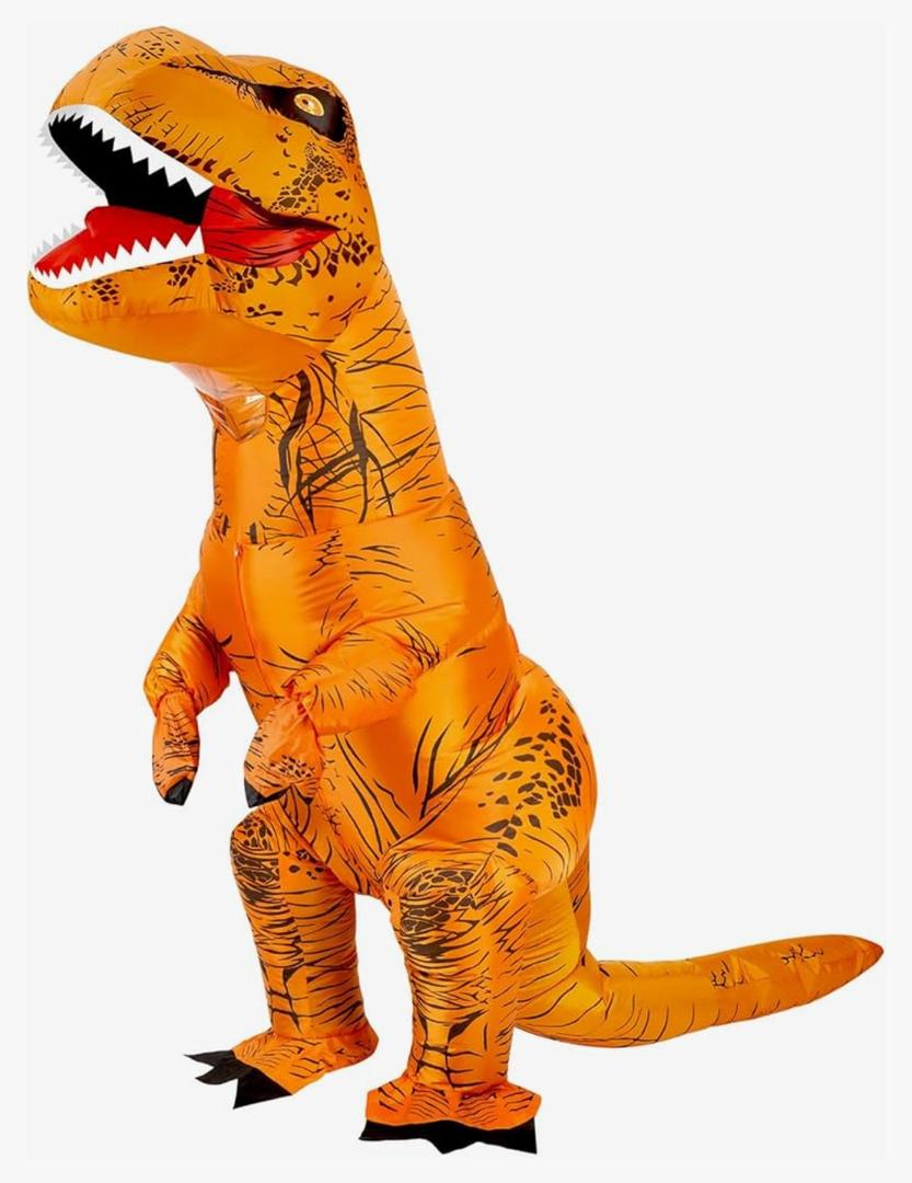 Inflatable Dinosaur Costume Adult&Kid, Blow Up Inflatable Trex Costume for Halloween Themed Party Cosplay