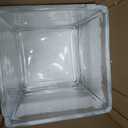 Royal Imports Flower Glass Vase Decorative Centerpiece for Home or Wedding Clear Glass, Cube Shape, 5" Tall, 5"x5" Opening
