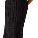 Women Summer Halter Neck Maxi Dress Flowy Ruffle Tiered Sleeveless Sundress Boho Backless Spaghetti Strap Long Dress (Small, Black)
