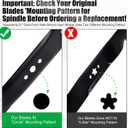 Grasscool 406712 532406712 Mower Mulching Blade with Circle Mounting Pattern for Craftsman Husqvarna 21 inch Deck Push Walk Behind Lawnmower Replace 165833 175064 189028 532189028