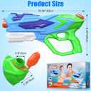 2 PCS Water Gun for Kids, Super Squirt Guns Water Soaker Blaster - 4 Shooting Modes Switch - 26 Ft Long Shooting Range - Quick Refill - Summer Water Toys Gun for Boys Girls Adults Outdoor Pool/Garden