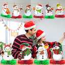 2 x Snowman Christmas Decorations Snowman Decorations for Christmas Party Decorations Christmas Honeycomb Centerpieces for Christmas Party Table Decorations Holiday Party Decorations
