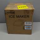 MAXEVE Ice Maker Countertop, 34LBs/24H Ice Machine, 2 Bullet Size, Fast Making 9Cubs in 5 Mins, Portable Ice Maker Machine with Self Cleaning, Ice Basket, Ice Scoop for Home/Office/Bar (Silver)
