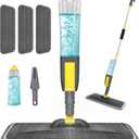 NileHome Spray Mop for Floor Cleaning, Dust Mop with 3 Pcs Washable Pads and 400 ml Refillable Bottle for Household or Commercial Use Wet Mop for Hardwood Laminate Tile Ceramic