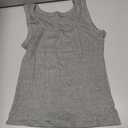 SVALIY Summer Womens Tank Tops 2026 Square Neck Fitted Sleeveless Shirts for Women Ribbed Basic Top (Gray, M)