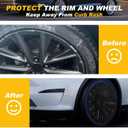 2025 Wheel Covers for Tesla Model Y Accessories 2024 19 Inch 4 Pcs Hubcaps Compatible with Tesla Y 2024 2023 2022 2021, not fit for New Model Y Juniper 2026