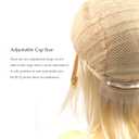 Modernfairy Anime Halloween Wig Platinum Blonde for Cosplay Party, Synthetic Layered Short Hair Wigs with Bangs, Pastel Wigs for Women Men