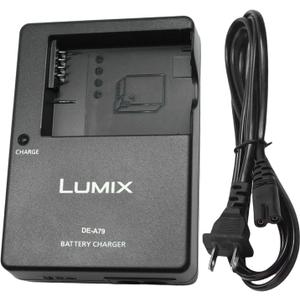 DE-A79 DE-A80 DMW-BLC12 Battery Charger for Panasonic Lumix DC-FZ1000 II, DC-G95, DMC-GX8, DMC-FZ200, DMC-FZ300, DMC-FZ1000, DMC-FZ2500 and DMC-G7 Digital SLR Cameras & 120cm AC Power Cord