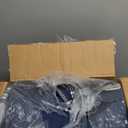 100% Cotton Comforter Set Queen Size Reversible Yarn-Dyed Checkered Design, Soft Washed Cotton on Both Sides, Lightweight All-Season Bedding, Machine Washable(Dark Blue, Plaid, 90x90)