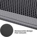 Pieviev Cat Litter Mat Double Layer Waterproof Urine Proof Trapping Mat 1 Pack (Gray, 30x24 Inch (Pack of 1))