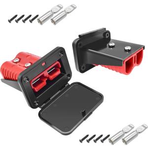 GZSH Anderson Plug 2PCS 175A Quick Connect Wire Connectors with Mount and Cap 4-1/0 AWG Battery Quick Disconnect 12V-36V Battery Quick Connect Waterproof SB175 for Car RV Trunk Boat Winch