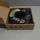 Creality 3D Printer Filament, Rainbow PLA+ Filament 1.75mm, Multicolor PLA Plus Strong Toughness Dimensional Accuracy +/- 0.03mm, PLA Pro for Most 3D Printer, 1KG Spool(2.2lbs)