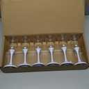 HOMEYA Colored Lights Up Champagne Flutes Glasses Set of 6, Liquid Activated Glow in The Dark Cups with Replaceable Battery, Colorful Drinking Whiskey Led Cups for Christmas Halloween Party Birthdays