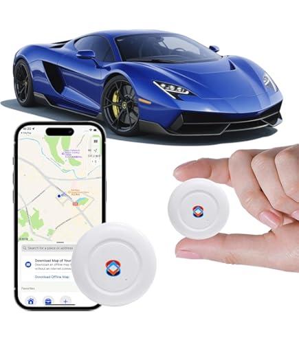 2025 GPS Tracker for Vehicles, Cars & Kids–Real-Time Tracking with Worldwide Coverage | No Monthly Fee & No SIM Needed | IP67 Waterproof | Long Battery Life | Compatible with iPhone & Android