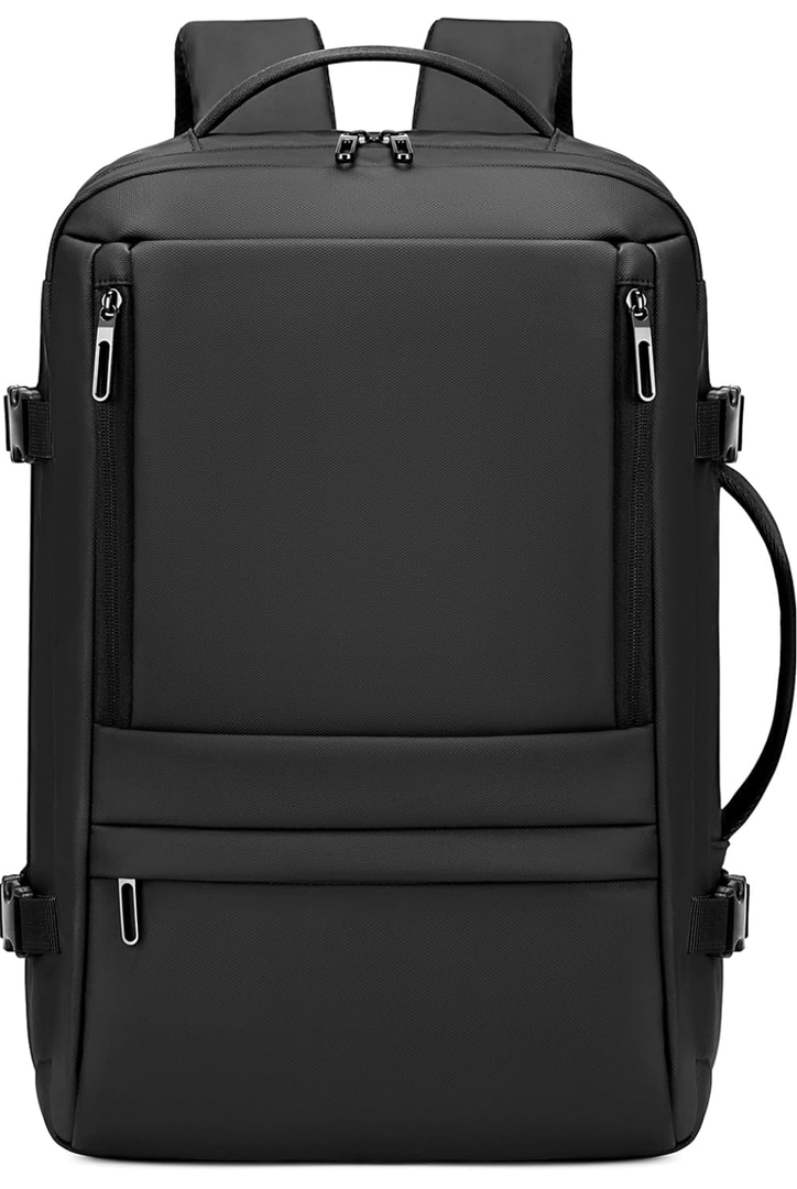 Carry On Travel Backpack for Airplanes | 35L Suitcase Backpack Luggage Business Weekender Bag - Expandable Travel Carry On Flight Approved for Men Women - Black