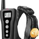 PATPET Dog Shock Collar - Rechargeable Dog Training Collar with Remote for Medium Large Dogs, 3 Training Modes (Beep/Vibration/Shock) IPX7 Waterproof 1000Ft Electric Dog Collar(Black)