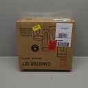 Quality 4pc Stainless Steel Canister Set for Kitchen Counter with Glass Window & Airtight Lids, Food Storage Containers, Pantry Storage & Organization Set for Coffee, Flour, Pasta, Rice, Spices, Herbs