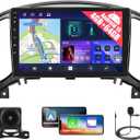 4+64GB Android 15 Car Radio for Nissan Juke 2011-2016 with Wireless CarPlay Android Auto, Realdio 9 Inch Touchscreen for F150 Car Stereo with Bluetooth 5.0, FM/RDS, 32EQ, GPS, WiFi, UI, Backup Camera
