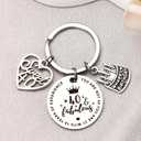 40th Birthday Gifts for Women Men Keychain Daughter Son Birthday Gift for Husband Wife 40 Year Old Birthday Gifts for Sister Brother 40 Yr Old Birthday Gifts for Best Friend Happy Birthday Key Chains (Silver, S)
