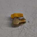 3/4 Inch FIP x 5/8 Inch OD Angle Gas Ball Valve with 1/4-Turn Handle, Brass Plumbing Fitting, 60029