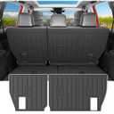 powoq 7 Seats Cargo Mat Compatible with 2024-2026 Lexus TX350 TX500H TX550H+ Trunk Mat Cargo Liner TPE Backrest Trunk Liner Replacement for 2024 2025 2026 Lexus TX Accessories